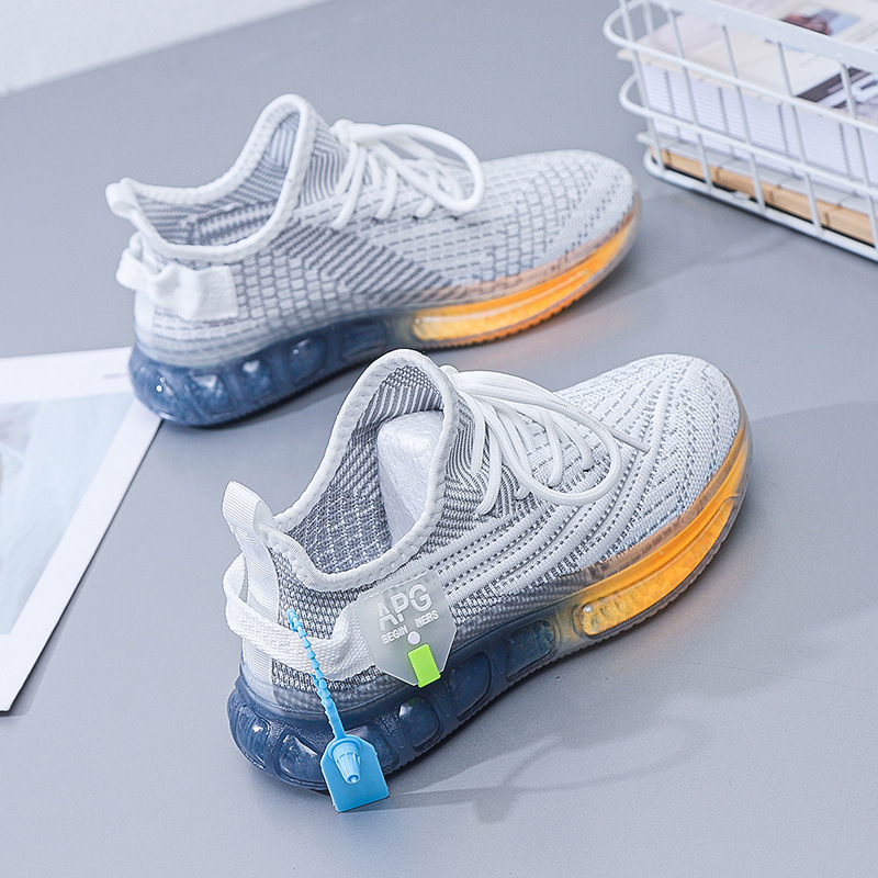 (image for) Knit sock-style sneaker with translucent sole
