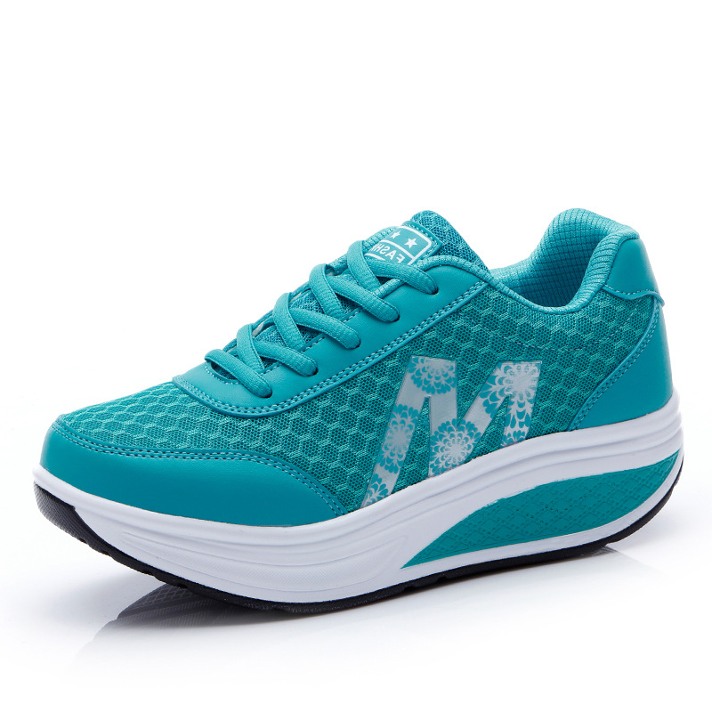 (imagen de) Zapatilla deportiva con plataforma elevada y malla hexagonal