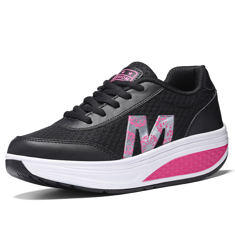 (imagen de) Zapatilla deportiva con plataforma elevada y malla hexagonal
