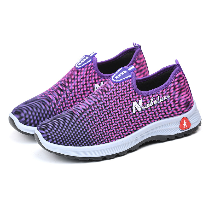 Slip-on knit sneaker with sporty sole