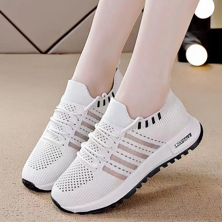 Knit Slip-On Sports Sneaker with Textured Sole (image for) Knit Slip-On Sports Sneaker with Textured Sole