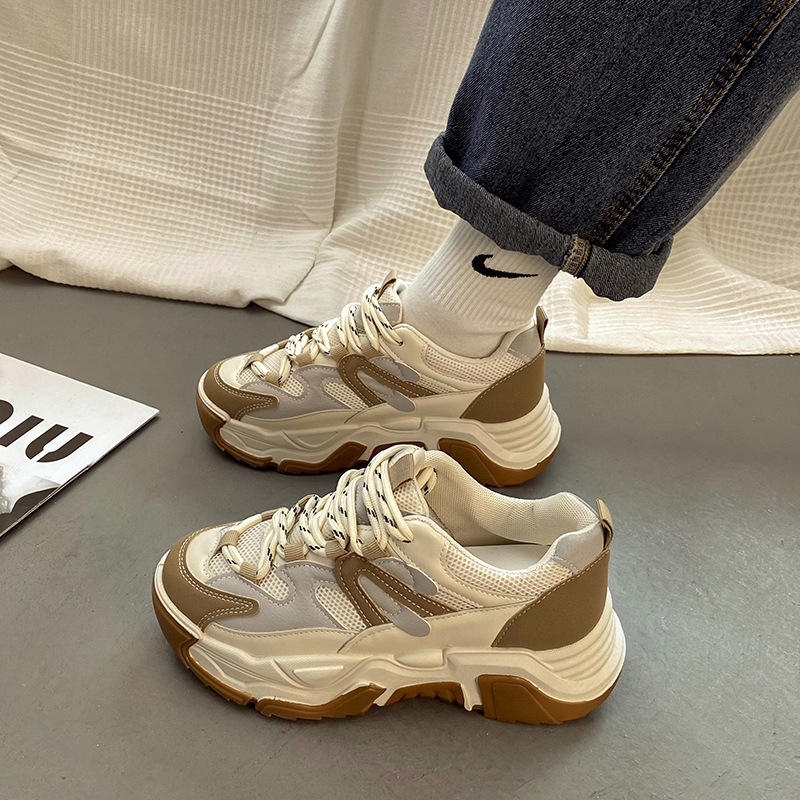 (image for) Chunky sneaker with layered panels and platform sole