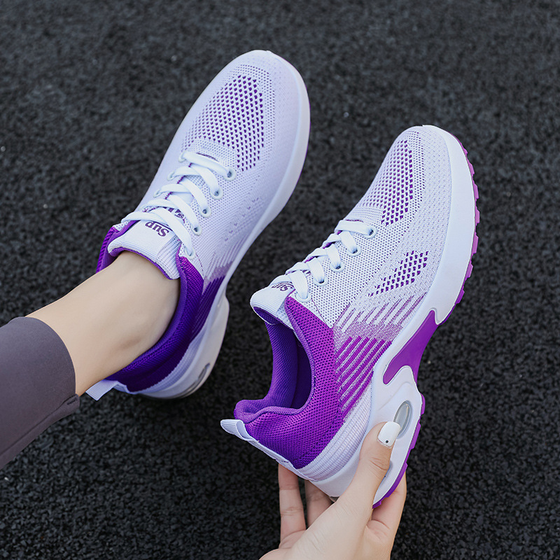 Knit Sports Sneaker with Visible Midsol…