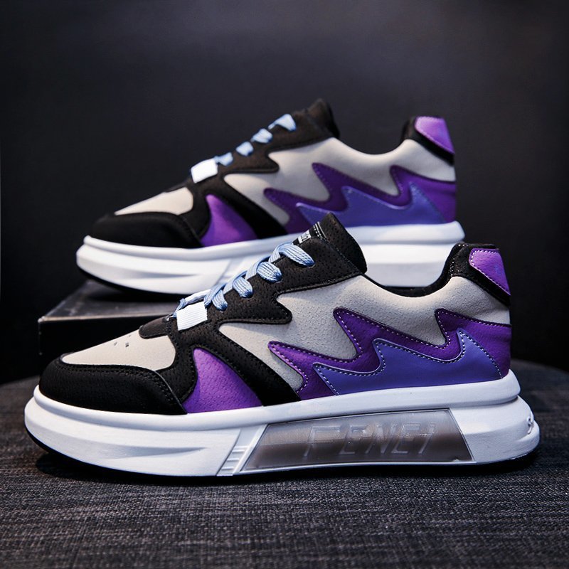 Zapatilla baja con suela chunky y paneles ondulados (imagen de) Zapatilla baja con suela chunky y paneles ondulados