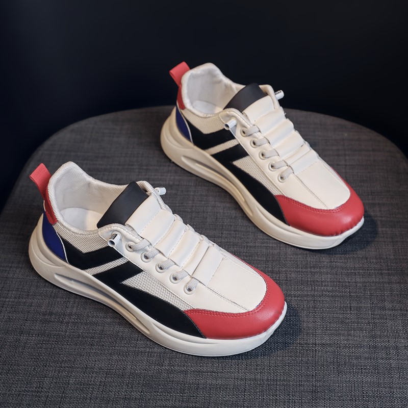 (imagen de) Zapatilla deportiva con paneles en contraste y suela elevada