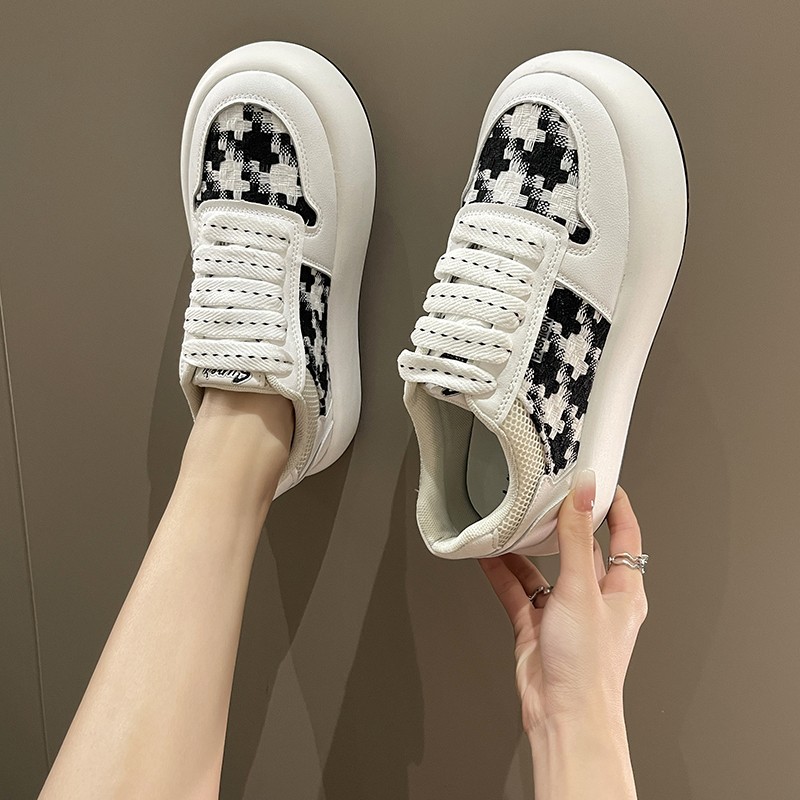 (image for) Chunky platform sneaker with textured panels