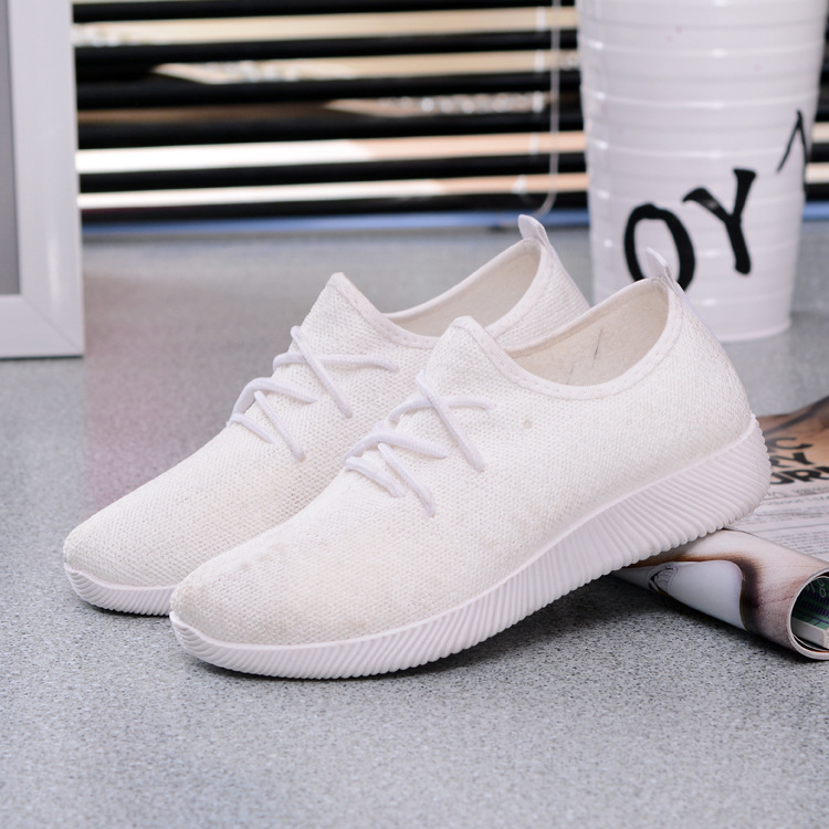 (imagen de) Zapatilla baja knit con suela acanalada - rosa