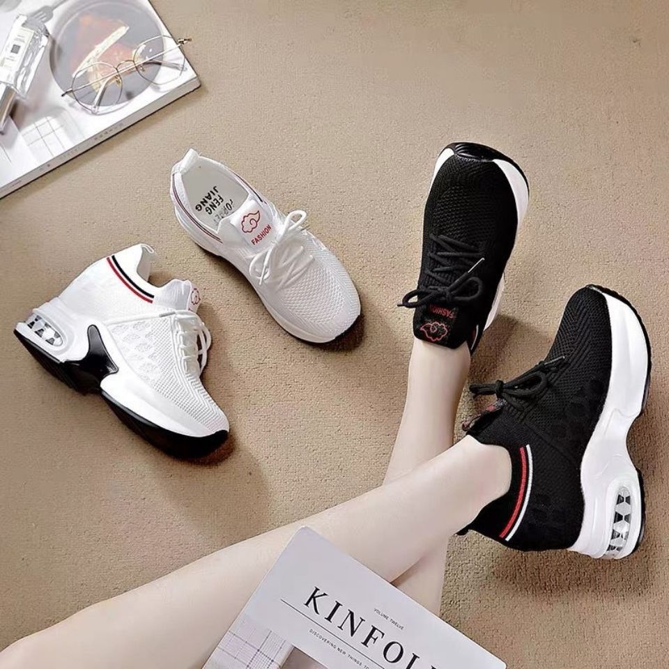 (imagen de) Zapatilla deportiva plataforma con cuello tipo calcetín