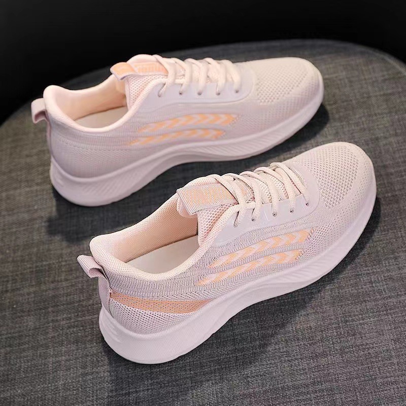 Knit athletic sneaker with elevated sole (image for) Knit athletic sneaker with elevated sole