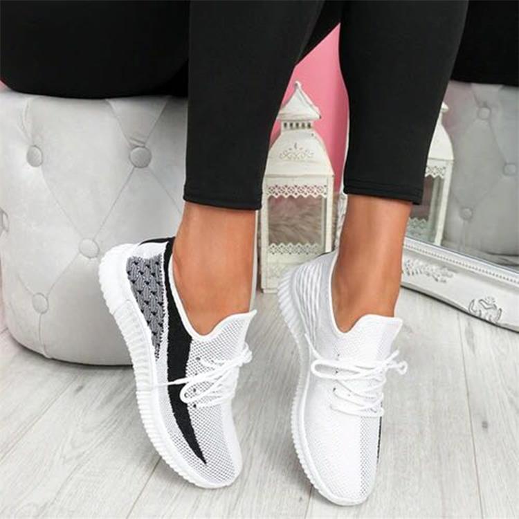 Low-profile knit sneaker with side stripe (image for) Low-profile knit sneaker with side stripe