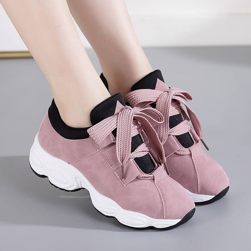 Chunky lace-up sneaker with wide ribbon laces (image for) Chunky lace-up sneaker with wide ribbon laces