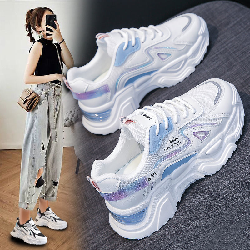 (image for) Chunky platform sneakers with pastel accents