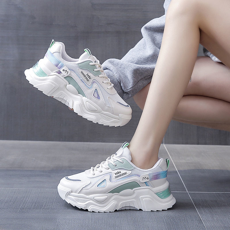 (image for) Chunky platform sneakers with pastel accents