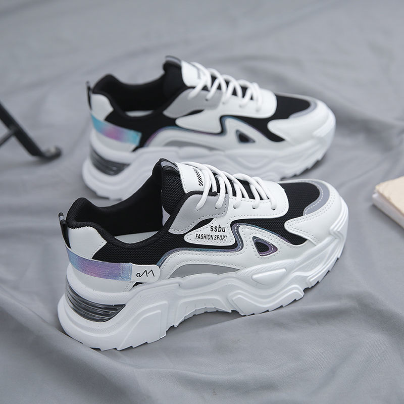 (image for) Chunky platform sneakers with pastel accents