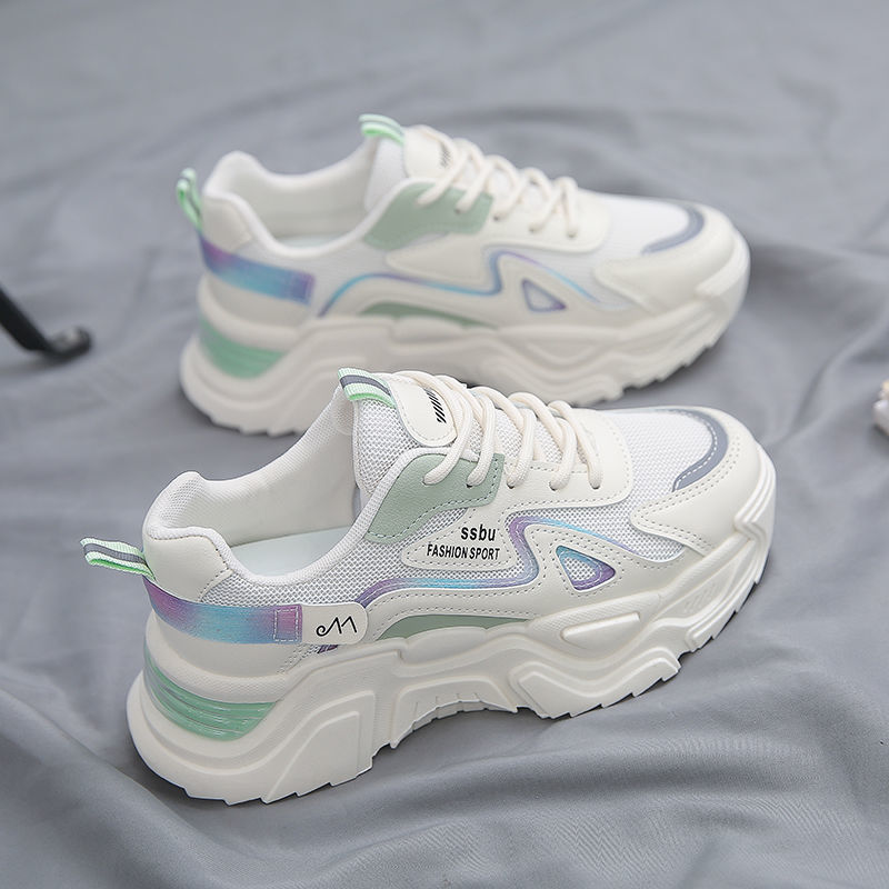(image for) Chunky platform sneakers with pastel accents