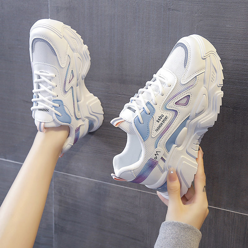 Chunky platform sneakers with pastel accents (image for) Chunky platform sneakers with pastel accents