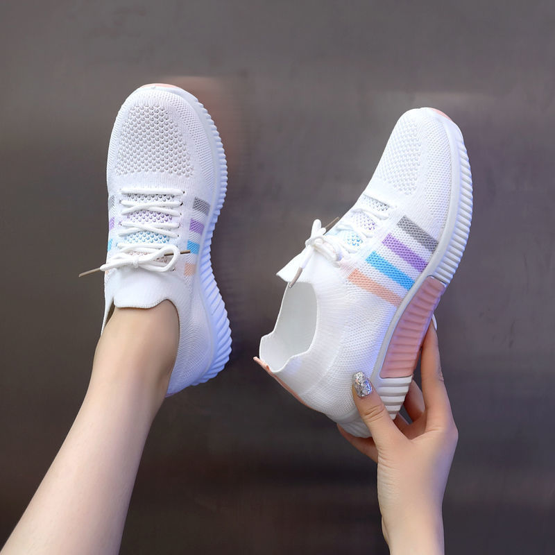 Low-top knit sneaker with ridged sole (image for) Low-top knit sneaker with ridged sole