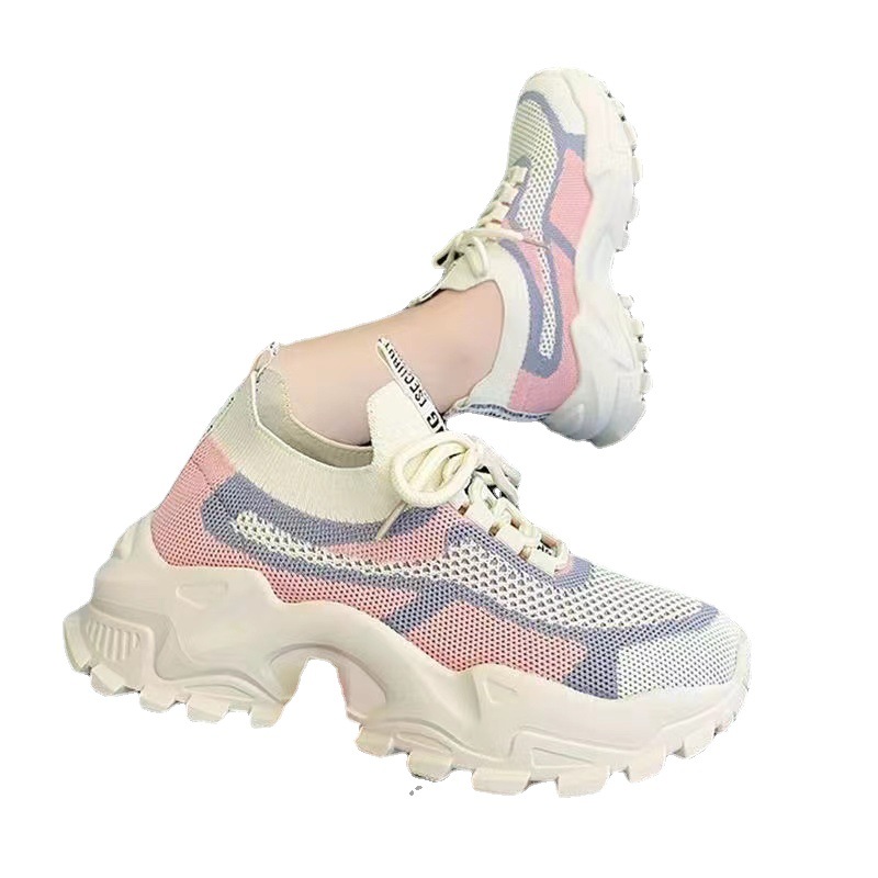 (image for) Chunky knit sock-style sneaker with rugged sole