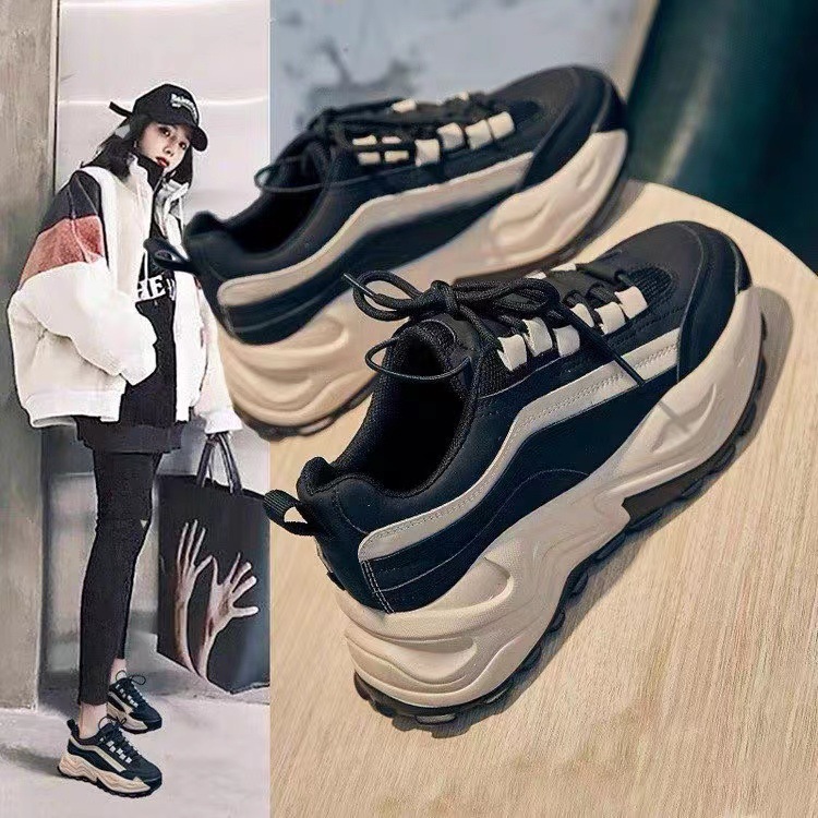 (image for) Chunky platform sneakers with wavy sole