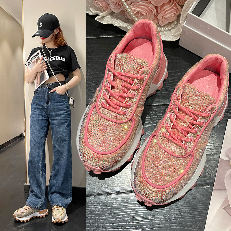 (image for) Crystal-embellished chunky sneaker