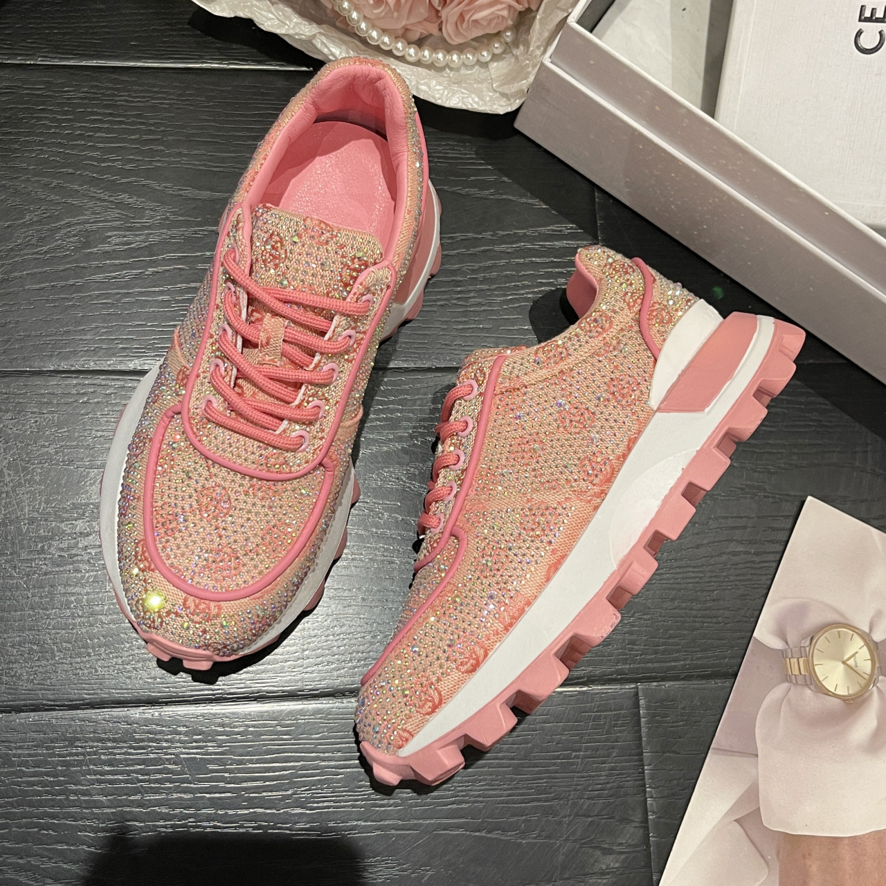 (image for) Crystal-embellished chunky sneaker