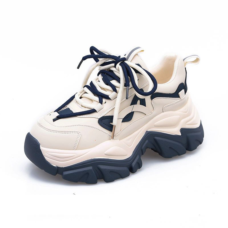 (image for) Chunky Platform Lace-up Sneaker with Contrasting Details