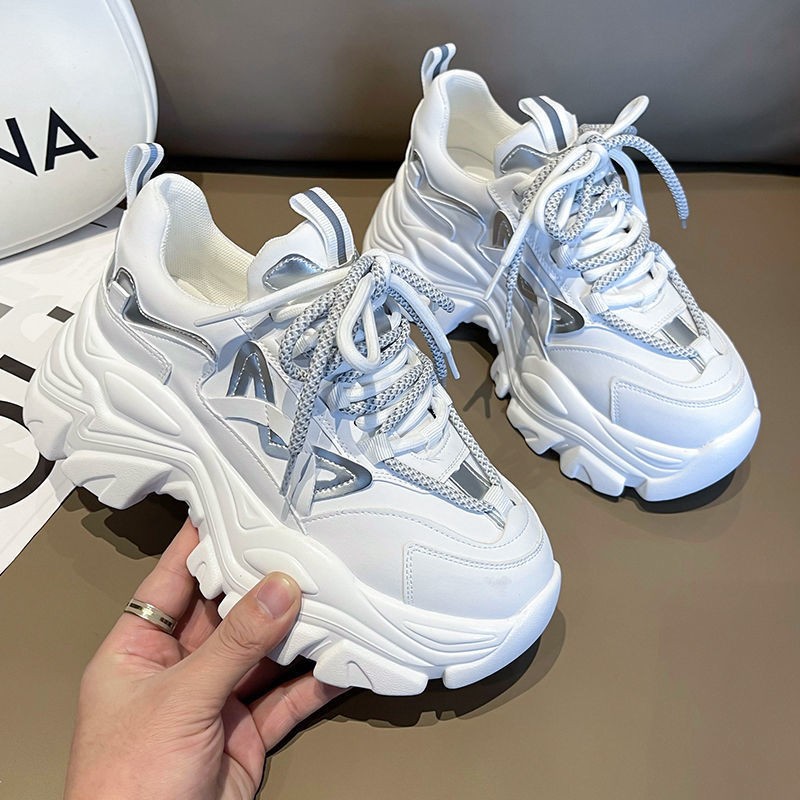 (image for) Chunky Platform Lace-up Sneaker with Contrasting Details