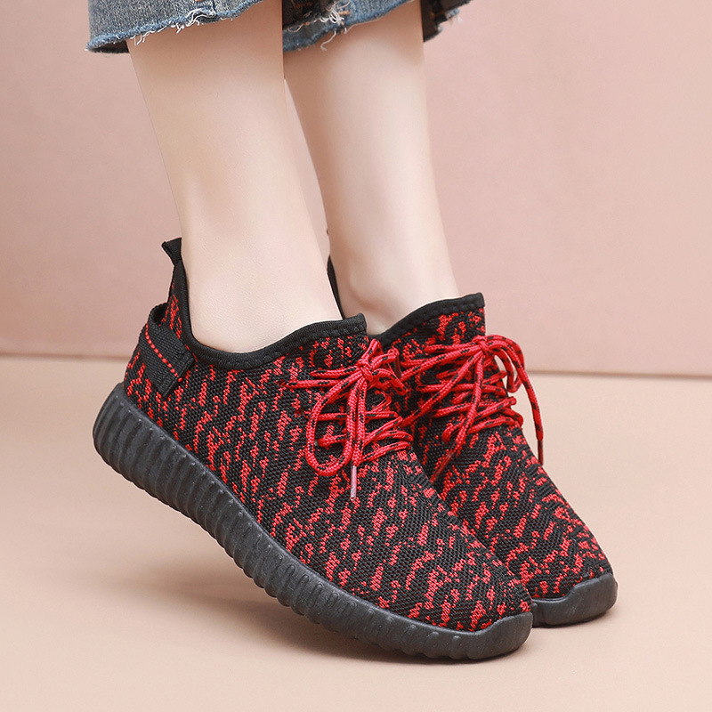 (imagen de) Zapatilla deportiva de tejido jaspeado y suela estriada