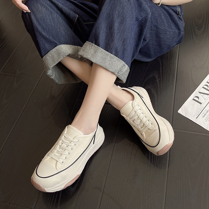 (image for) Low-Top Platform Sneaker with Contrasting Trim