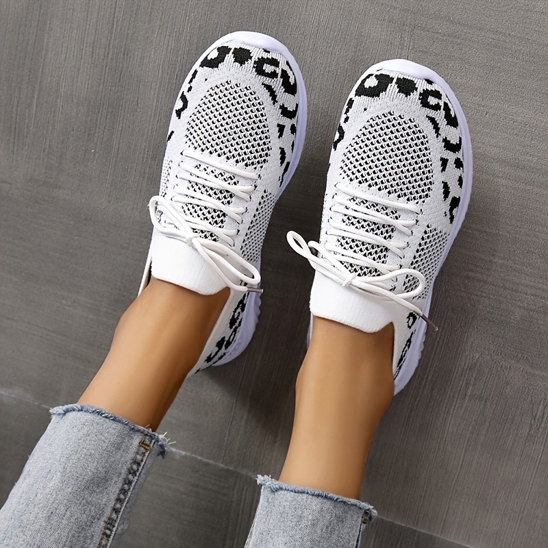 (image for) Sport sneaker with animal-print knit upper