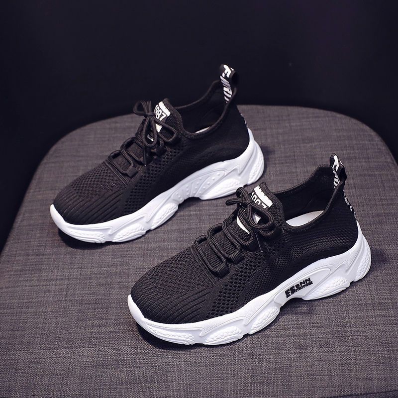 (image for) Knit low-top sneakers with chunky sole