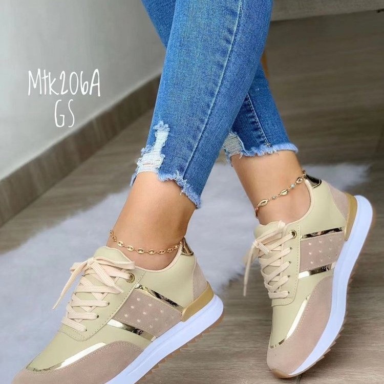 (image for) Low-profile sneaker with metallic trims
