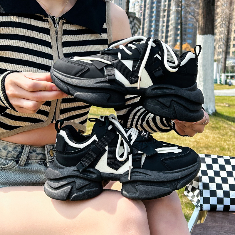 (image for) Chunky platform sneakers with sculpted sole