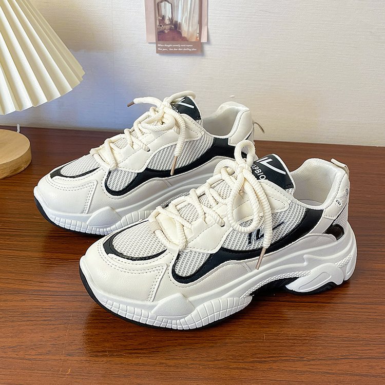 (image for) Chunky panelled sneakers with thick sole