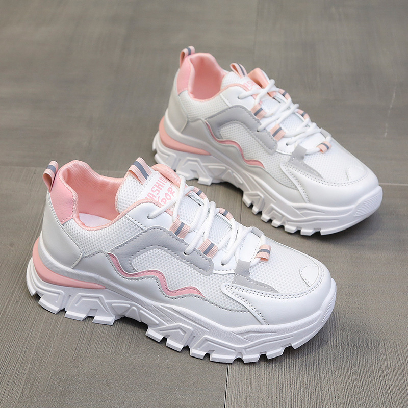 (image for) Chunky trainer with sculpted tractor sole and wave detail