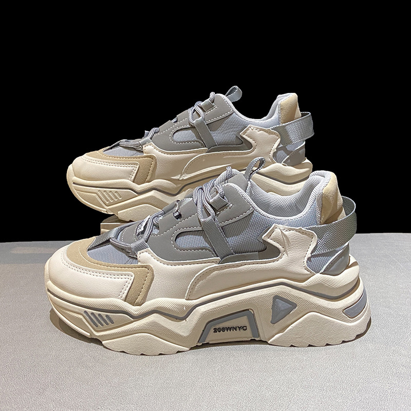 (image for) Chunky platform sneaker with layered panels