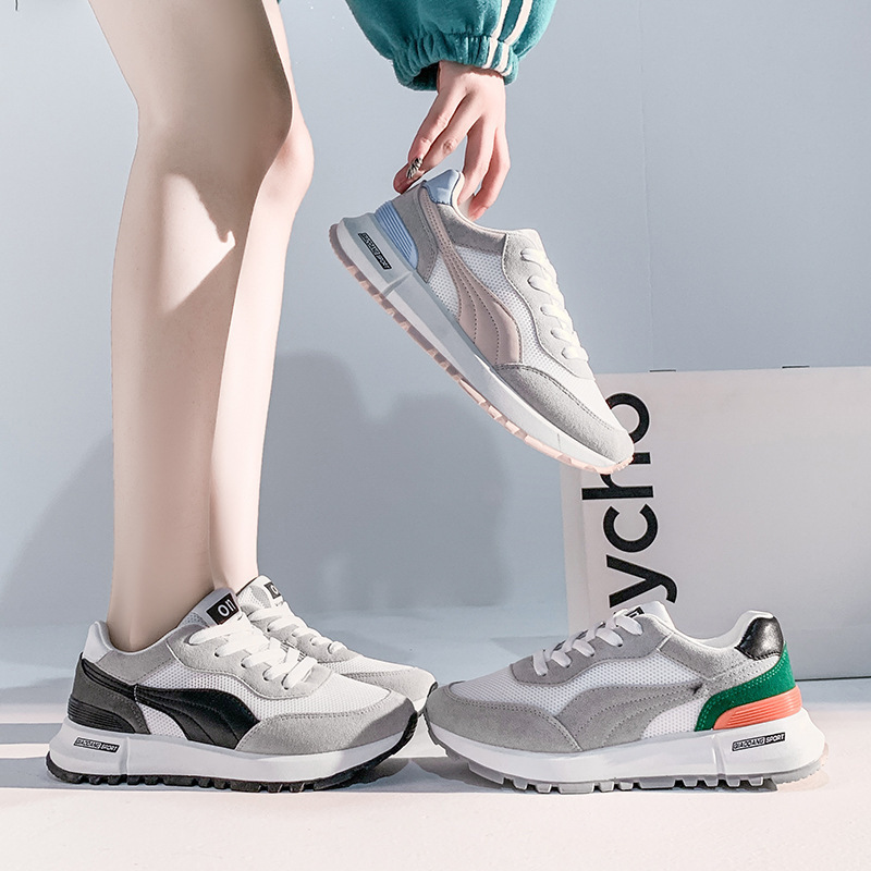 (imagen de) Zapatilla deportiva baja con paneles texturizados y acabado combinado