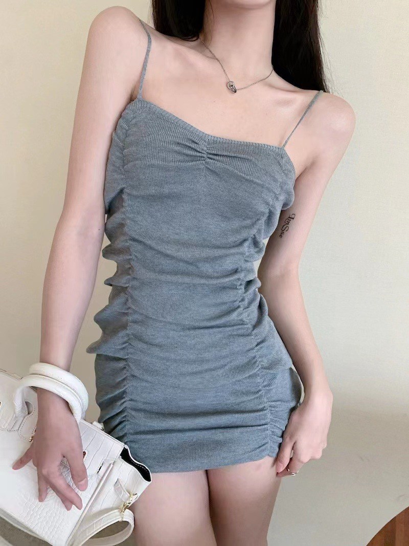 (image for) Summer Ruched Mini Bodycon with Ribbed Texture