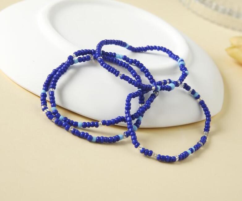 Pulsera elástica de perlitas multicolor