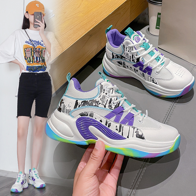 (image for) Chunky sneakers with graphic side panels