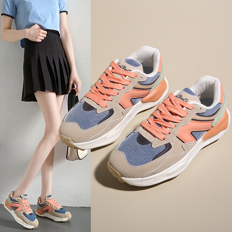 Zapatilla chunky con malla y suela voluminosa (imagen de) Zapatilla chunky con malla y suela voluminosa