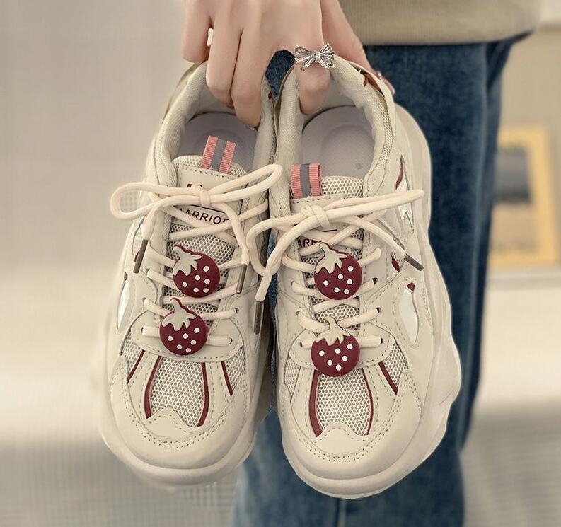 (image for) Chunky Platform Sneaker with Strawberry Charms and Mesh
