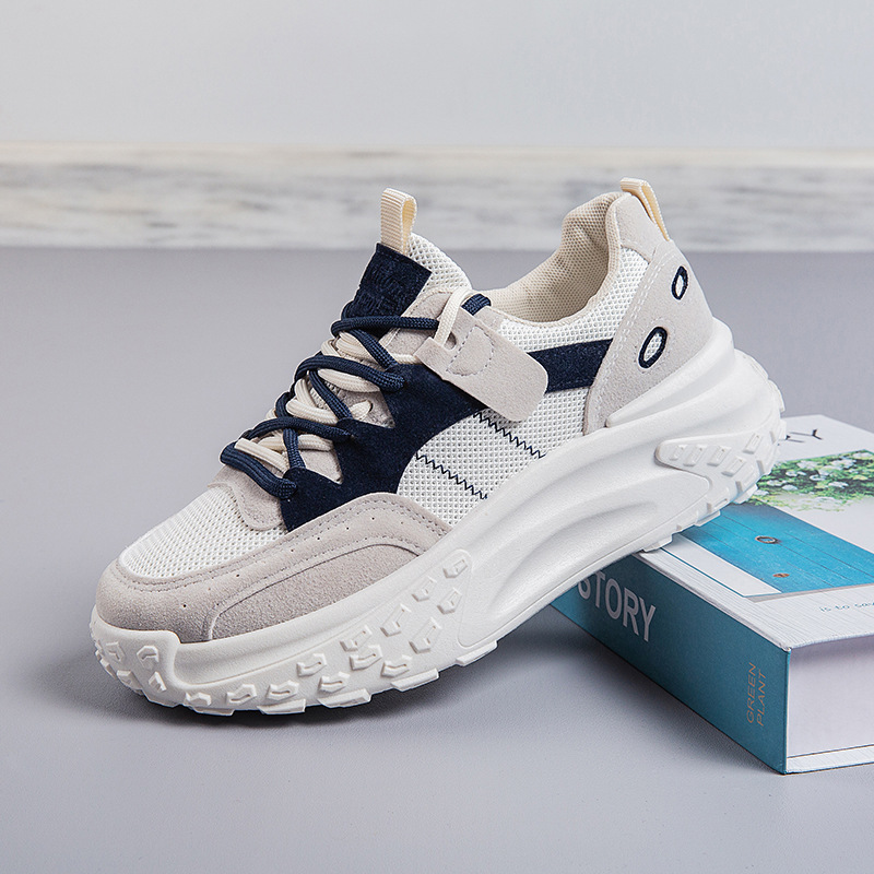 (image for) Chunky platform sneaker with mesh and suede details