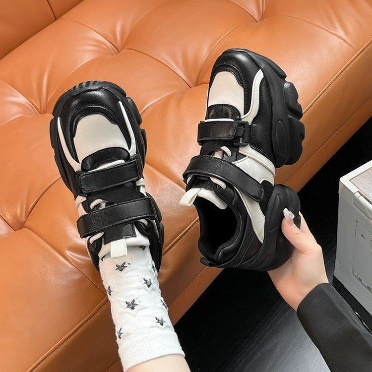 (image for) Chunky platform sneaker with double velcro straps