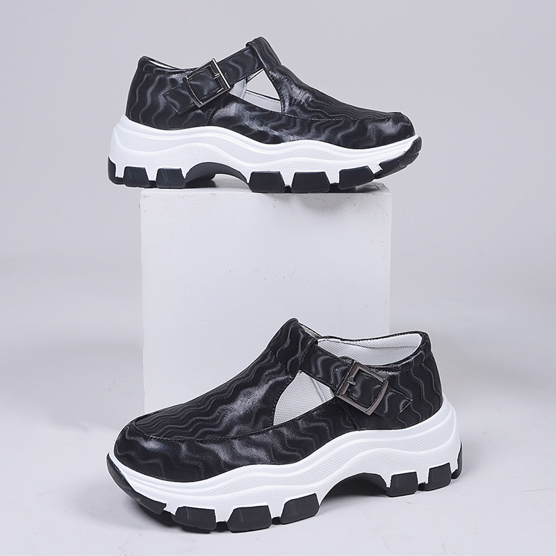 (image for) Platform Mary‑Jane Sneaker with Quilted Effect