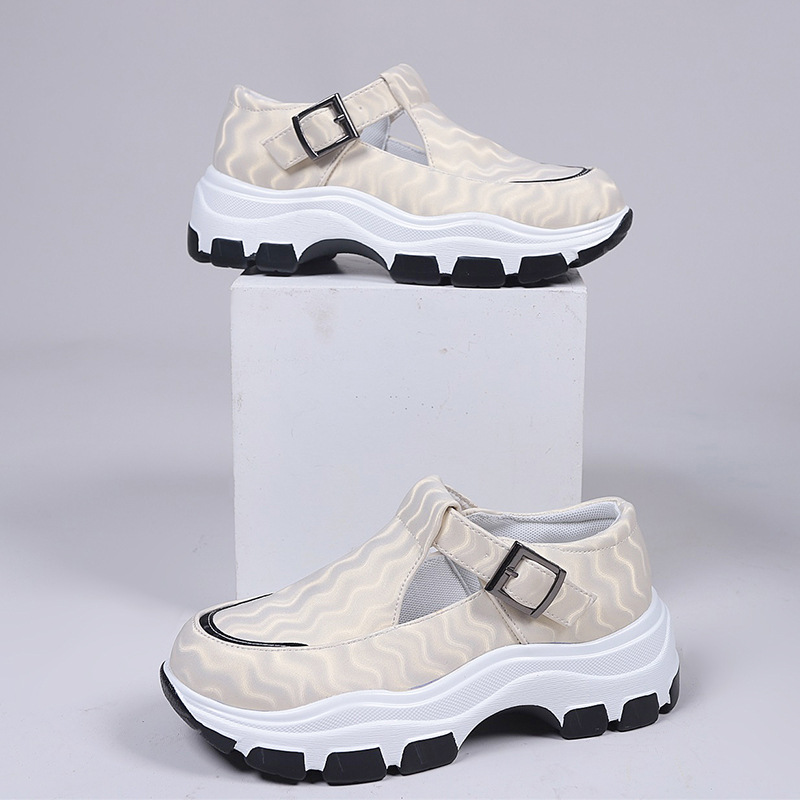 (image for) Platform Mary‑Jane Sneaker with Quilted Effect