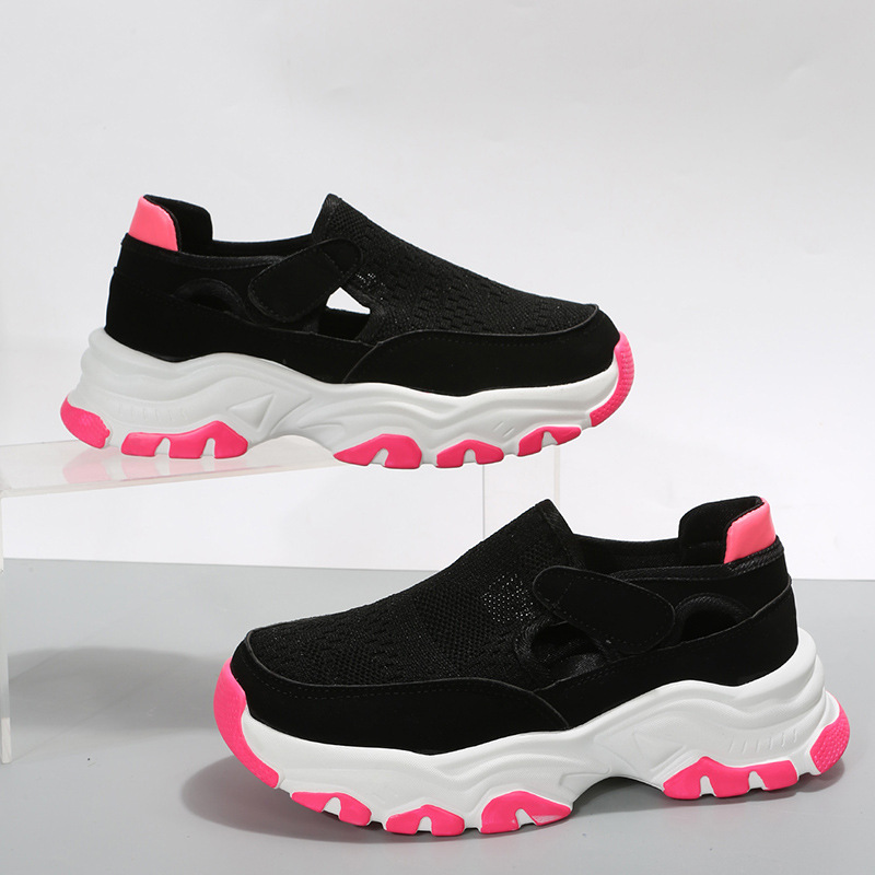 (imagen de) Zapatilla sneaker chunky con velcro y suela plataforma