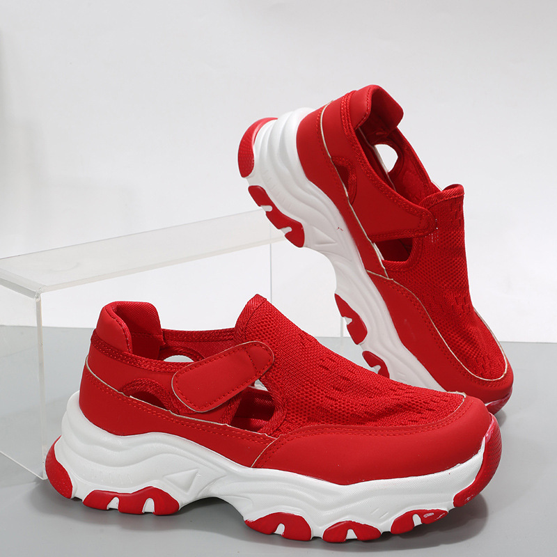 (imagen de) Zapatilla sneaker chunky con velcro y suela plataforma