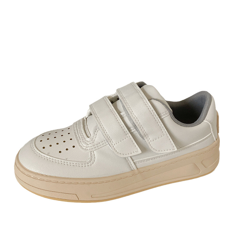 (image for) Low-top Velcro Sneakers with Contrasting Sole