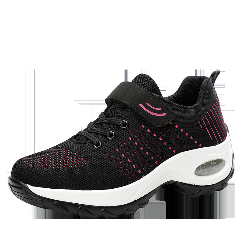 (image for) Platform sneaker with visible air-cushion and mesh upper